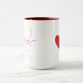 Design der Liebe Tasse (Zentrum)