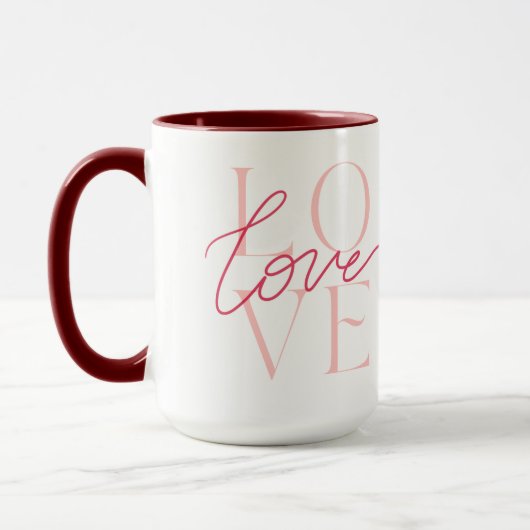 Design der Liebe Tasse (Links)