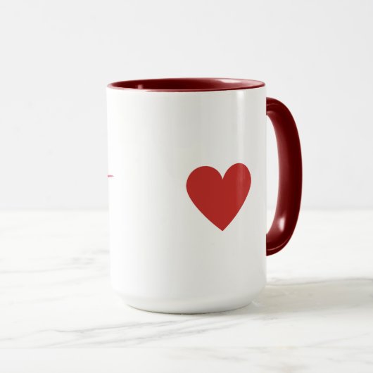 Design der Liebe Tasse (VorderseiteRechts)