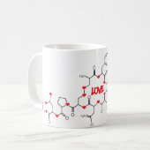 Design der Liebe-Tasse Kaffeetasse (Vorderseite Links)