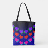 Design der Liebe "Wilder Spaß Neon" Tasche (Rückseite)