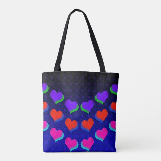 Design der Liebe "Wilder Spaß Neon" Tasche (Rückseite)