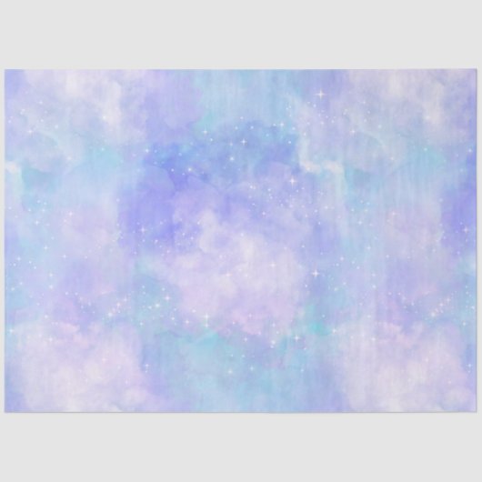 Design der Light Blue Galaxy Serie 2 Seidenpapier (Vorderseite)