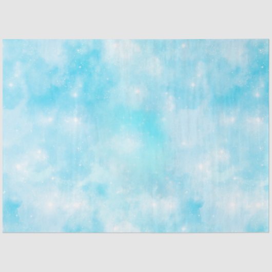 Design der Light Blue Galaxy Serie 3 Seidenpapier (Vorderseite)