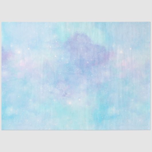 Design der Light Blue Galaxy Serie 5 Seidenpapier (Vorderseite)