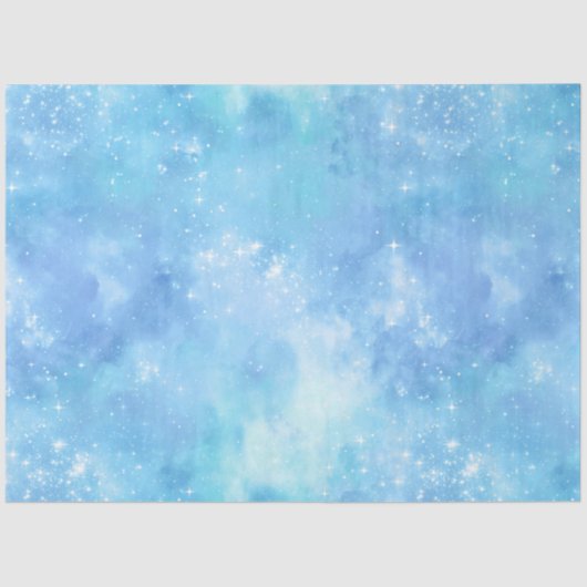 Design der Light Blue Galaxy Serie 7 Seidenpapier (Vorderseite)