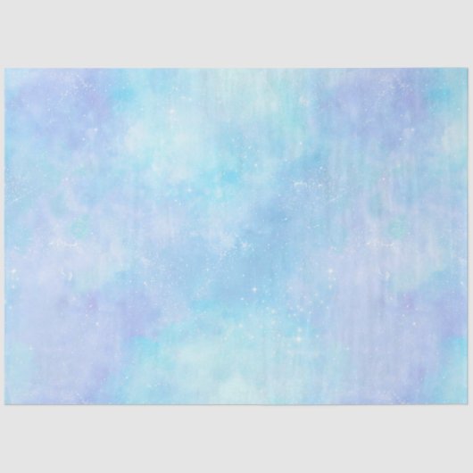 Design der Light Blue Galaxy Serie 8 Seidenpapier (Vorderseite)