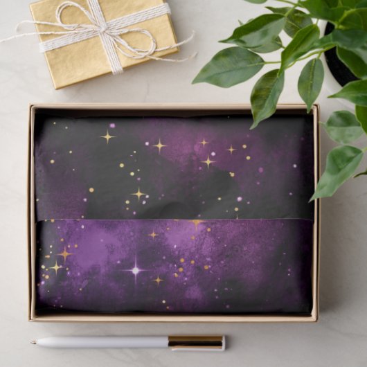 Design der lila Galaxy-Serie 1 Seidenpapier (Geschenk)