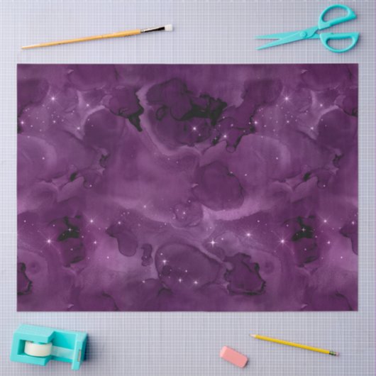 Design der lila Galaxy-Serie 2 Seidenpapier (Basteln)