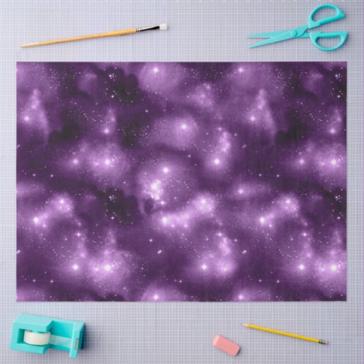 Design der lila Galaxy-Serie 7 Seidenpapier (Basteln)