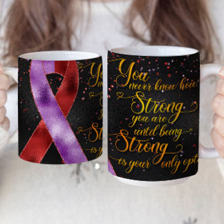 Design der lila Red Awareness Ribbon-Tasse Kaffeetasse