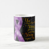 Design der lila Sensibilisierungskampagne für die  Kaffeetasse (Mittel)