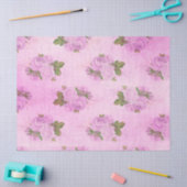 Design der Lila Serie Shabby Floral 9 Seidenpapier (Basteln)