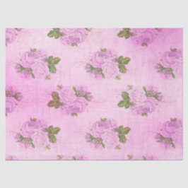 Design der Lila Serie Shabby Floral 9 Seidenpapier