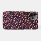 Design der lila und Gold Leopard-Serie 1 Case-Mate iPhone Hülle (Rückseite (Horizontal))