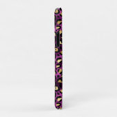 Design der lila und Gold Leopard-Serie 1 Case-Mate iPhone Hülle (Hinten/Rechts)