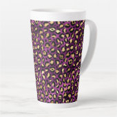 Design der lila und Gold Leopard-Serie 1 Milchtasse (Rechte Ecke)