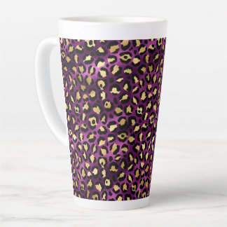Design der lila und Gold Leopard-Serie 1 Milchtasse