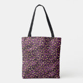 Design der lila und Gold Leopard-Serie 1 Tasche (Rückseite)