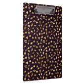 Design der lila und Gold Leopard-Serie 2 Klemmbrett (Rechts)