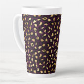 Design der lila und Gold Leopard-Serie 2 Milchtasse (Linke Ecke)