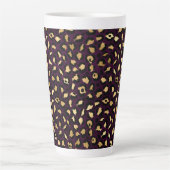 Design der lila und Gold Leopard-Serie 2 Milchtasse (Vorderseite)