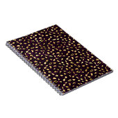 Design der lila und Gold Leopard-Serie 2 Notizblock (Rechte Seite)