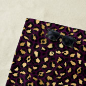 Design der lila und Gold Leopard-Serie 2 Strandtuch (Beispiel)