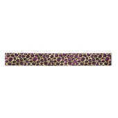 Design der lila und Gold Leopard-Serie 4 Satinband (Vorderseite)