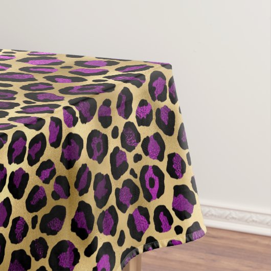 Design der lila und Gold Leopard-Serie 4 Tischdecke (Beispiel)