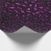 Design der lila und Gold Leopard-Serie 5 Geschenkpapier (Ecke)