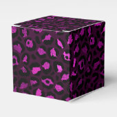 Design der lila und Gold Leopard-Serie 5 Geschenkschachtel (Vorderseite)