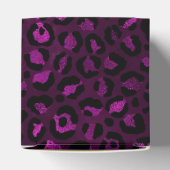 Design der lila und Gold Leopard-Serie 5 Geschenkschachtel (Oben)