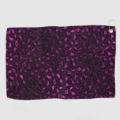 Design der lila und Gold Leopard-Serie 5 Golfhandtuch (Horizontal)