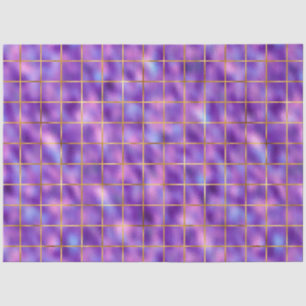 Design der lila und Gold-Serie 3 Seidenpapier