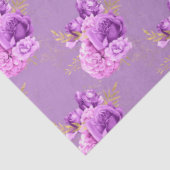 Design der lila und goldenen Blumenserie 11 Seidenpapier (Ausschnitt)