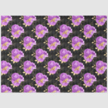 Design der lila und goldenen Blumenserie 16