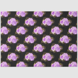 Design der lila und goldenen Blumenserie 18 Seidenpapier