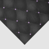 Design der lila und silbernen Blumenserie 15 Seidenpapier (Ausschnitt)