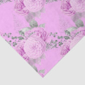 Design der lila und silbernen Blumenserie 7 Seidenpapier (Ausschnitt)