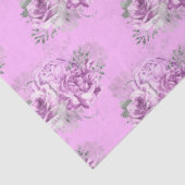 Design der lila und silbernen Blumenserie 9 Seidenpapier (Ausschnitt)