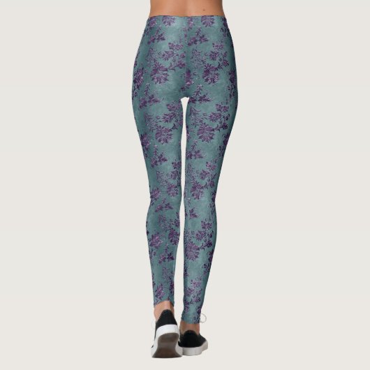 Design der Lila Velvet-Serie 5 Leggings (Rückseite)