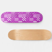 Design der lila, weiß gemischten Muster Skateboard (Horizontal)
