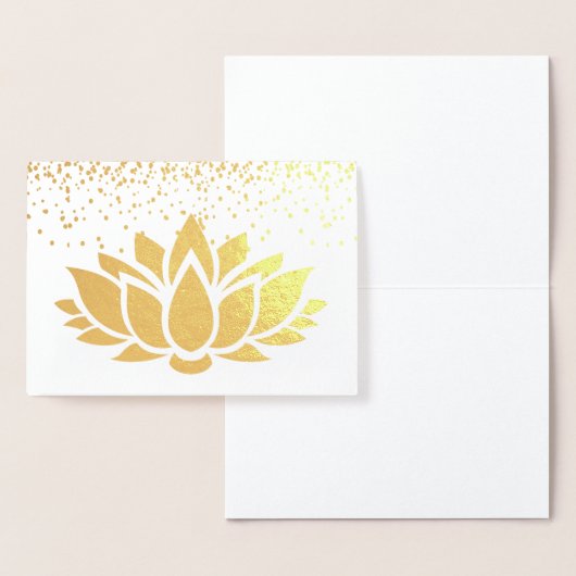 Design der Lotus-Blume Folienkarte (Anzeige)