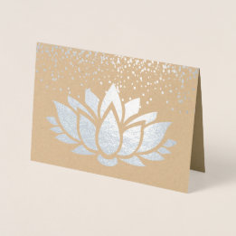 Design der Lotus-Blume Folienkarte