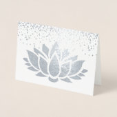 Design der Lotus-Blume Folienkarte (Vorderseite)