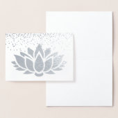 Design der Lotus-Blume Folienkarte (Anzeige)