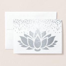 Design der Lotus-Blume Folienkarte