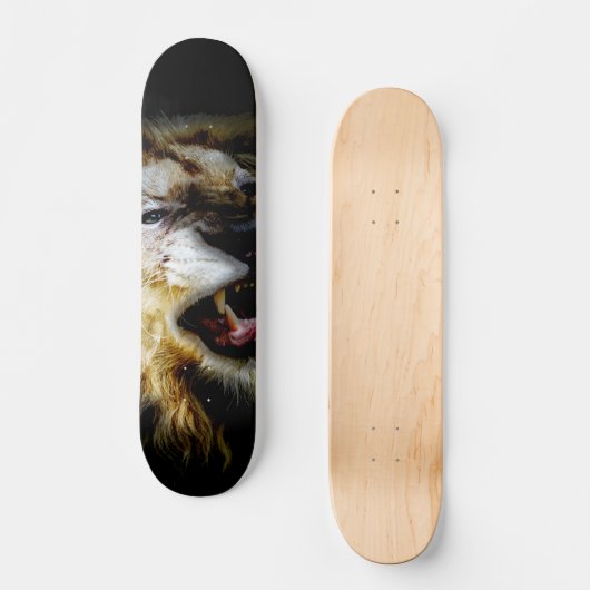Design der Löwenskateboard Skateboard (Vorderseite)