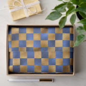 Design der Luxus-Blue- und Gold-Serie 12 Seidenpapier (Geschenk)
